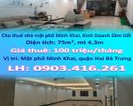 Cho thuê nhà mặt phố Minh Khai, Kinh Doanh Sầm Uất 75m², 8 tầng, 8 ngủ