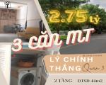 BÁN NHÀ QUẬN 3 – LÝ CHÍNH THẮNG – 2 TẦNG – 23m2 – 3 CĂN RA MẶT TIỀN – 2.X TỶ