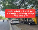 LẠC LONG QUÂN - mặt phố, 7 tầng, thang máy - vỉa hè 5m - 0859990768