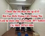 Chính chủ cho thuê nhà tại số 41 Bùi Huy Bích, Hoàng Liệt, Hoàng Mai, Hà Nội