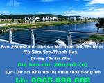 Chính Chủ Bán 250m2 Đất Thổ Cư Mặt Tiền Giá Tốt Nhất Tp Sầm Sơn-Thanh Hóa