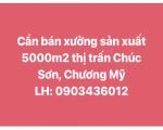 Chính chủ cần bán tài sản xưởng sản xuất 5000m2 Thị trấn Chúc Sơn, Chương Mỹ