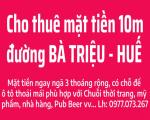 Cho thuê nhà mặt tiền nằm tại ngã ba Bà Triệu - Hà Huy Tập