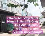 Hẻm xe hơi Thông 48M2 Ngay Chợ Đông Quang Hiệp Thành Quận12