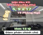 Mặt tiền Tân Quý - Tân Phú - CHDV 19 phòng 100 tr/tháng, 6 tầng, hơn 12 tỷ