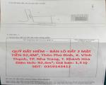 QUỸ ĐẤT HIẾM – BÁN LÔ ĐẤT 2 MẶT TIỀN 92,4M², Thôn Phú Bình, X. Vĩnh Thạnh, TP. Nha Trang,