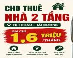 CHO THUÊ NHÀ NGUYÊN CĂN – NHỊ CHÂU, HẢI DƯƠNG- CHỈ HƠN 1TR
