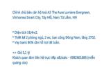 Chính chủ bán căn hộ toà A3 The Aura Lumiere Evergreen, Vinhomes Smart City, Tây Mỗ, Nam