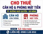 🔹Chính chủ cho thuê căn hộ và mặt bằng kinh doanh mặt tiền Đ.Ngô Quyền, TP.Đà Nẵng;