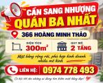CẦN SANG NHƯỢNG QUÁN Địa chỉ: Quán Ba Nhất – 366 Hoàng Minh Thảo Mặt bằng rộng rãi, phù