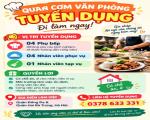 QUÁN CƠM VĂN PHÒNG CẦN NHÂN VIÊN – ĐI LÀM NGAY - TẠI ĐỐNG ĐA và HAI BÀ TRƯNG, HÀ NỘI